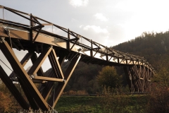... von der zweitlängsten Holzbrücke Europas