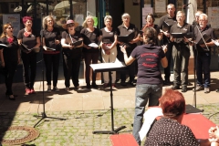 Der Büdinger Chor Allegro: Heute auch dirigiert von Frau Padrok
